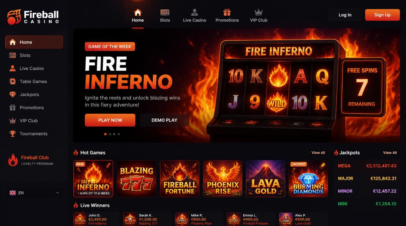 Interfejs promocji „Game of the Week” – nowe sloty i darmowe spiny.