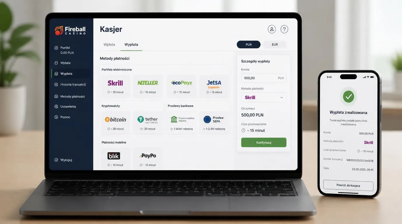 Lobby kasyna na żywo na laptopie i telefonie z podglądem krupiera oraz limitami stawek przy stołach